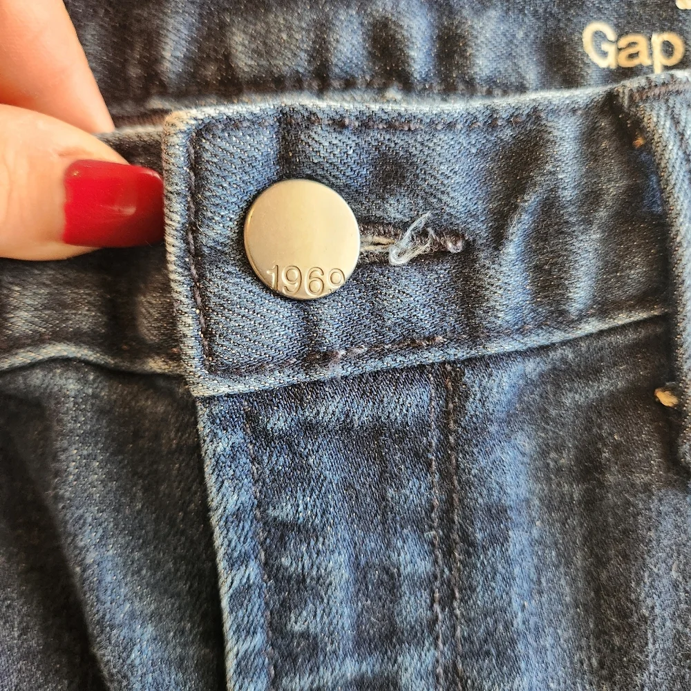 GAP‎ 1969 Real Straight Leg Jeans Dark Wash Size 27